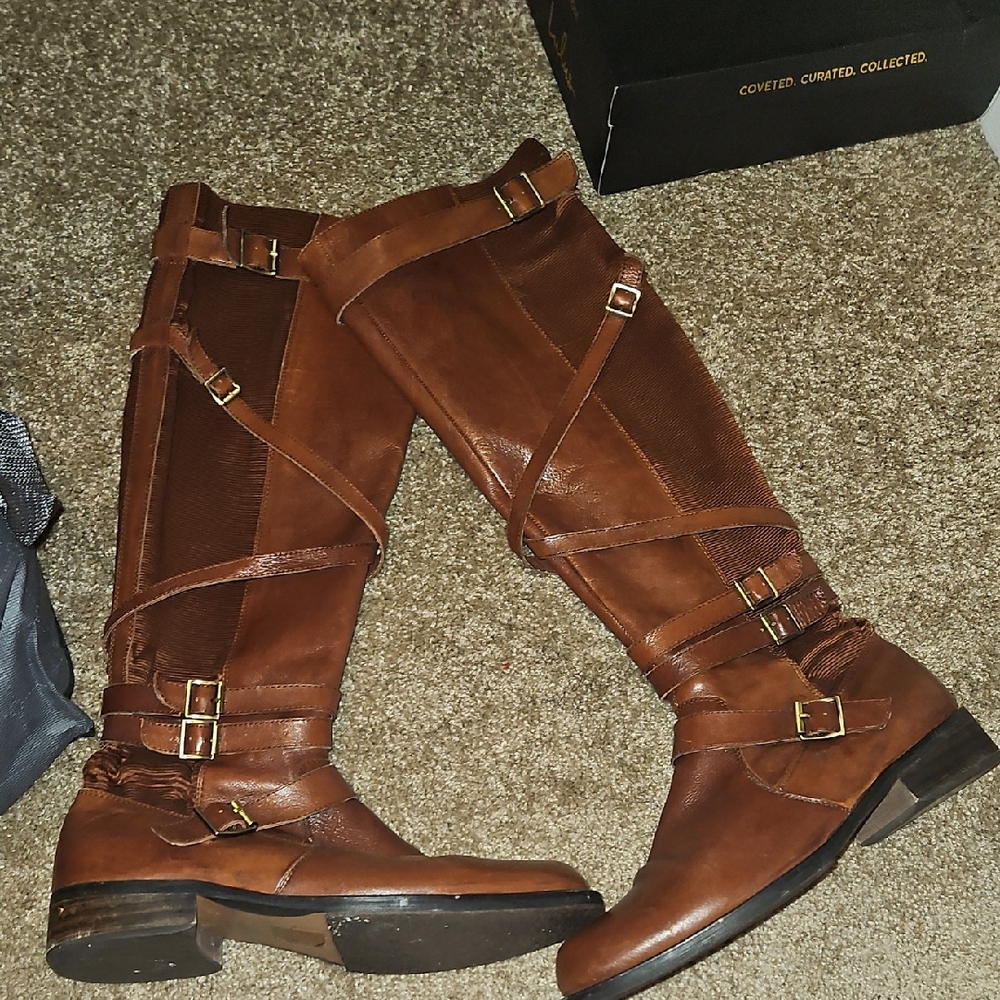Mizz Mooz Brown Leather Boots